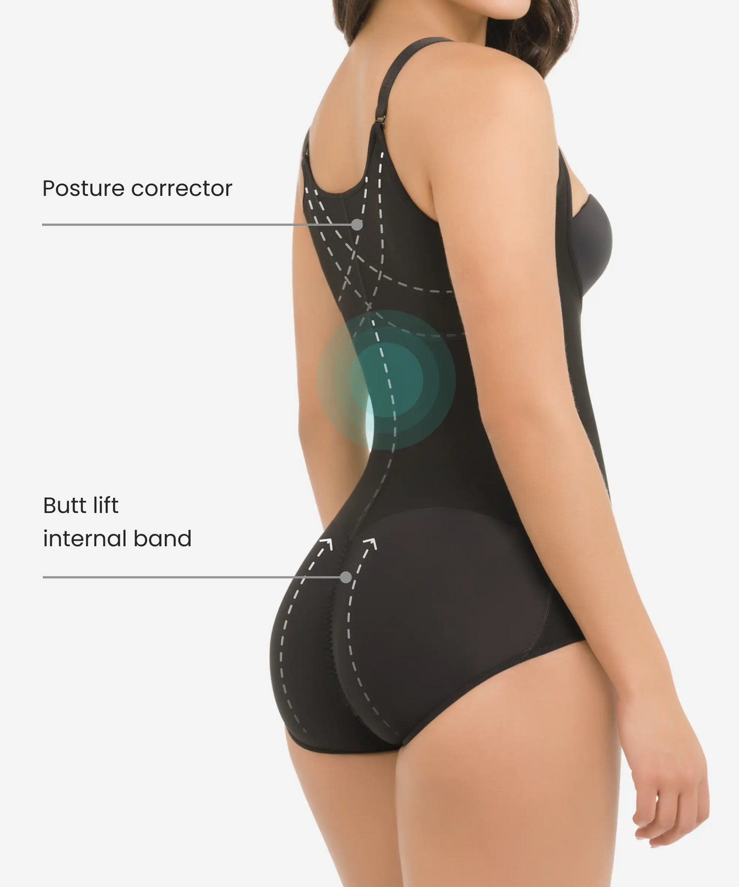 Butt-Lifting Compressive Bodysuit Body Shaper - 283 style