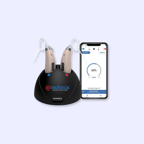 Rechargeable, Bluetooth, Advanced Noise Reduction, Otofonix GROOVE Hearing Aid