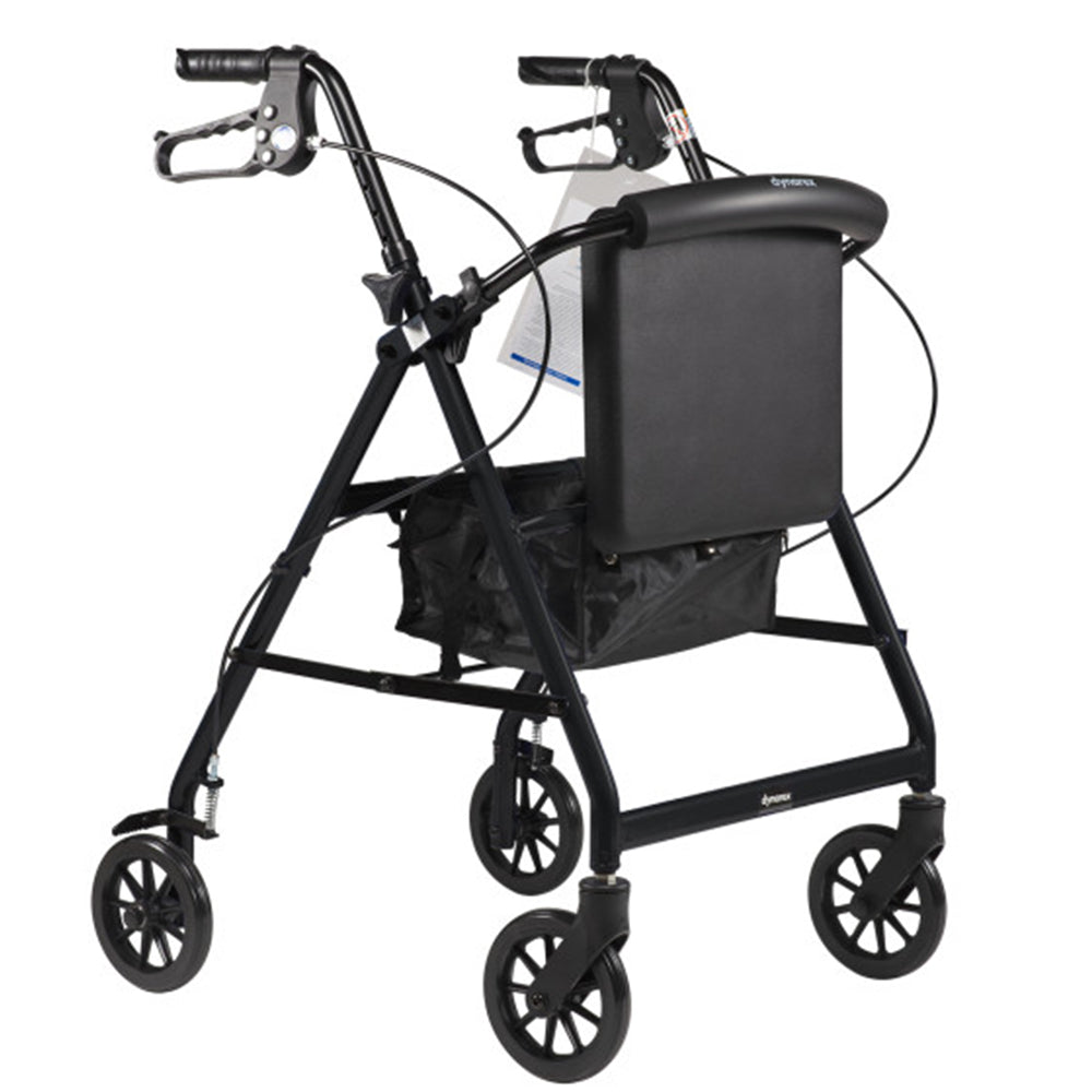 DynaGo Quad 6 - Aluminum Rollator with 6 Wheels, Blue, 1pc Per cs - 1