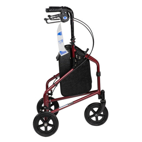 DynaGo Zoom - Aluminum Rollator with 3" Wheels - Red