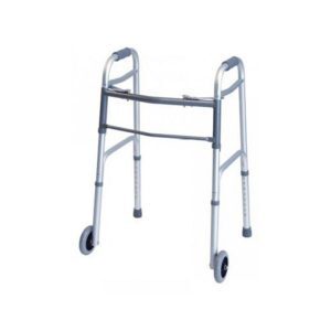 Everyday Dual-Release Folding Walker with Wheels