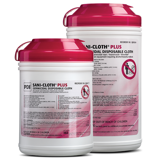 Sani-Cloth? Plus Germicidal Disposable Cloth, Lg Canister