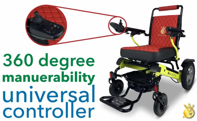 ComfyGO Patriot-11 Foldable Electric Wheelchair (20" Wide Seat)