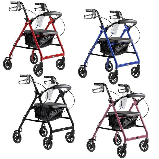 DynaGo Quad 6 - Aluminum Rollator with 6" Wheels