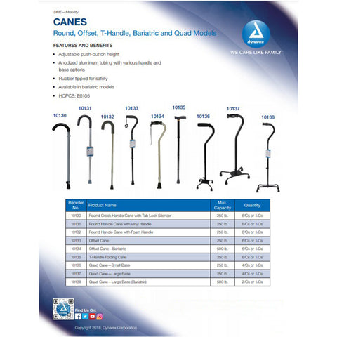 T-Handle Folding Cane for Adult