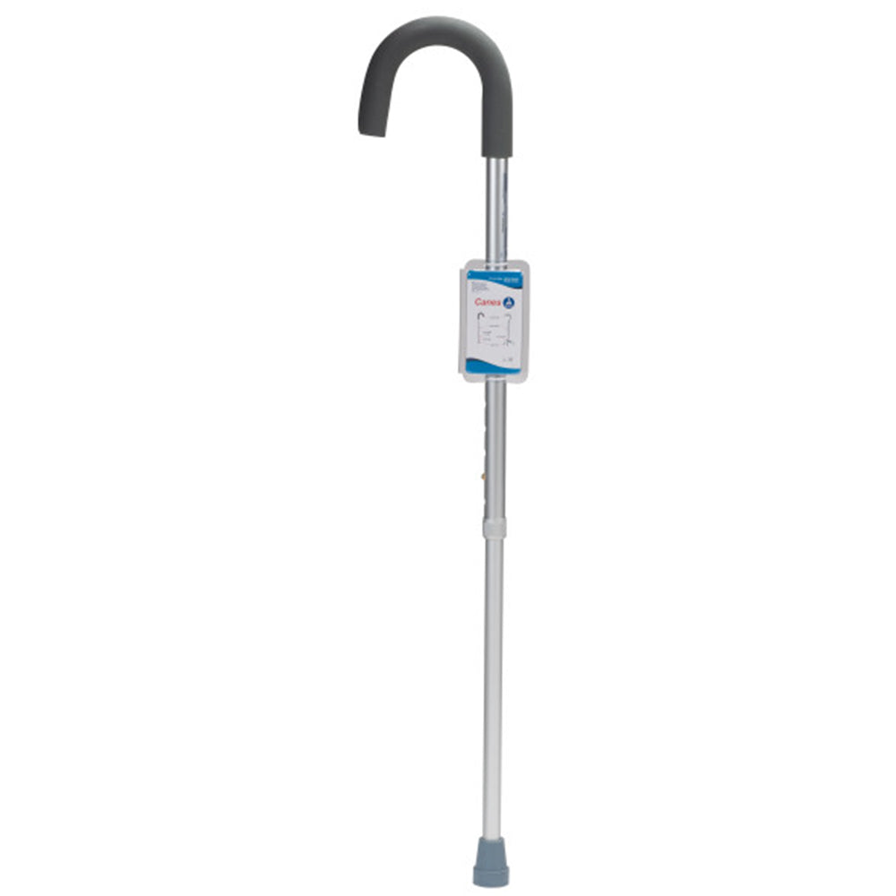 Round Crook Handle Cane with Tab Lock Silencer - 5