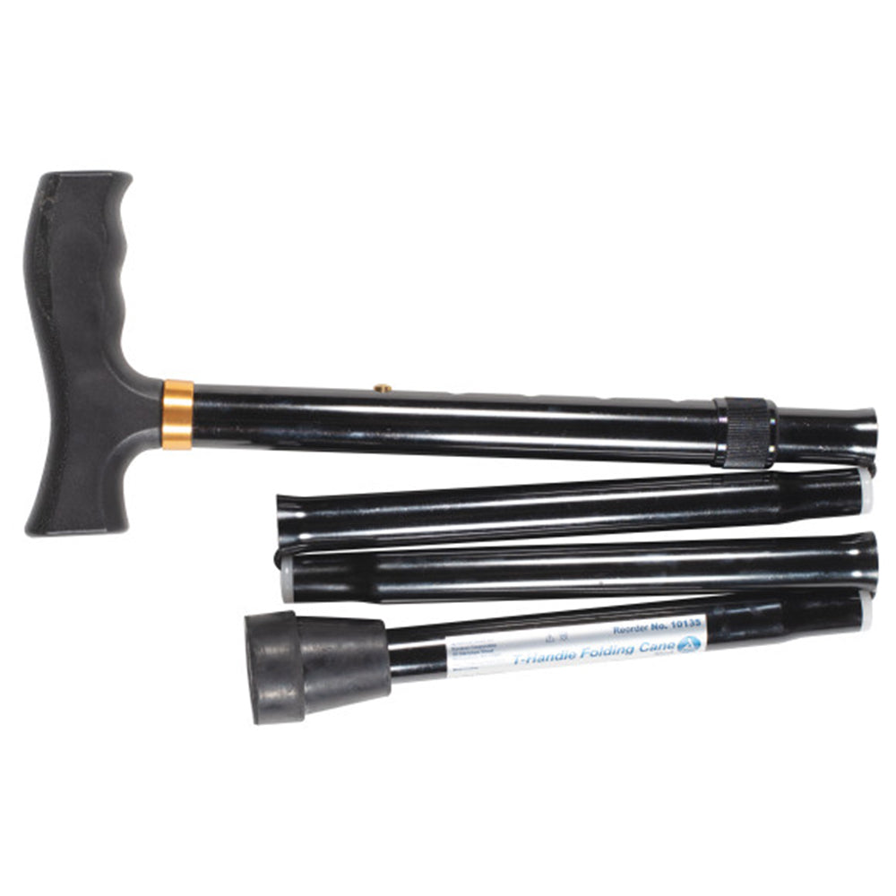 Dynarex T-Handle Folding Cane for Adult