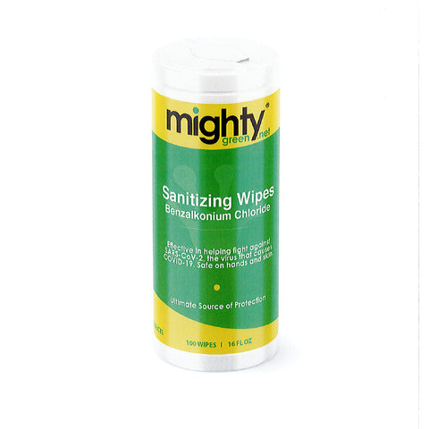 Mighty Green Sanitizing Wipes FDA Benzalkonium Chloride