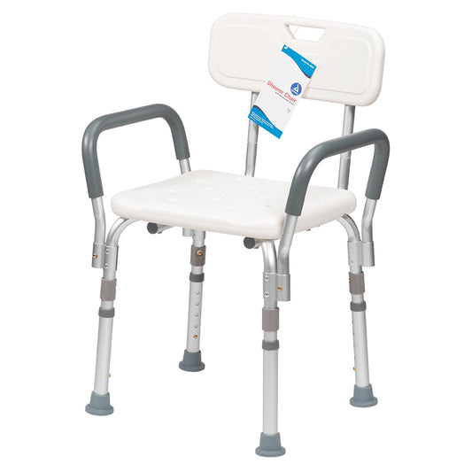Dynarex Shower Chair with Removable Back and Arms