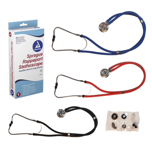 Sprague Rappaport Stethoscopes Black, Blue and Red
