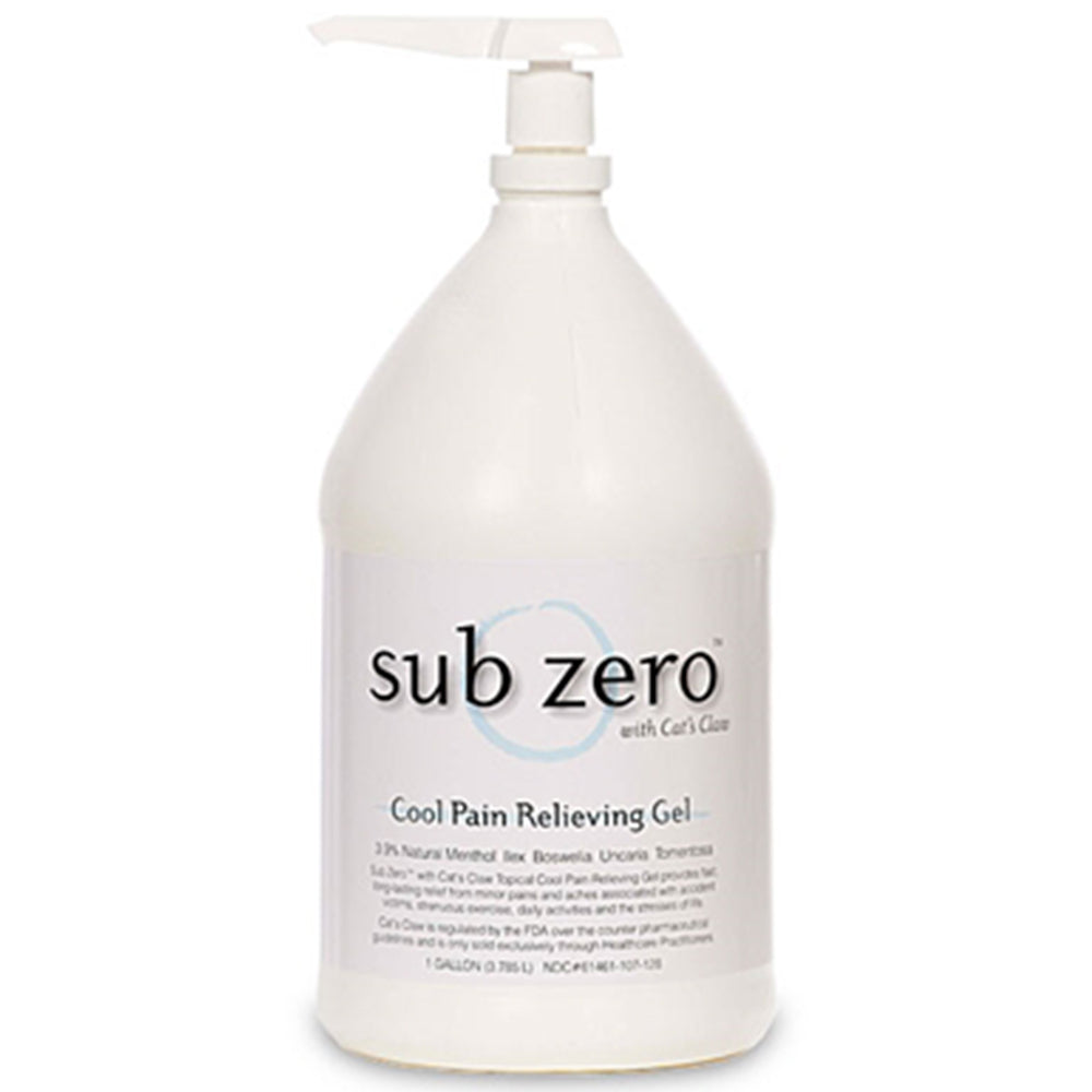 Sub Zero Pain Relieving Gel, 1 Gallon Bottle with Pump