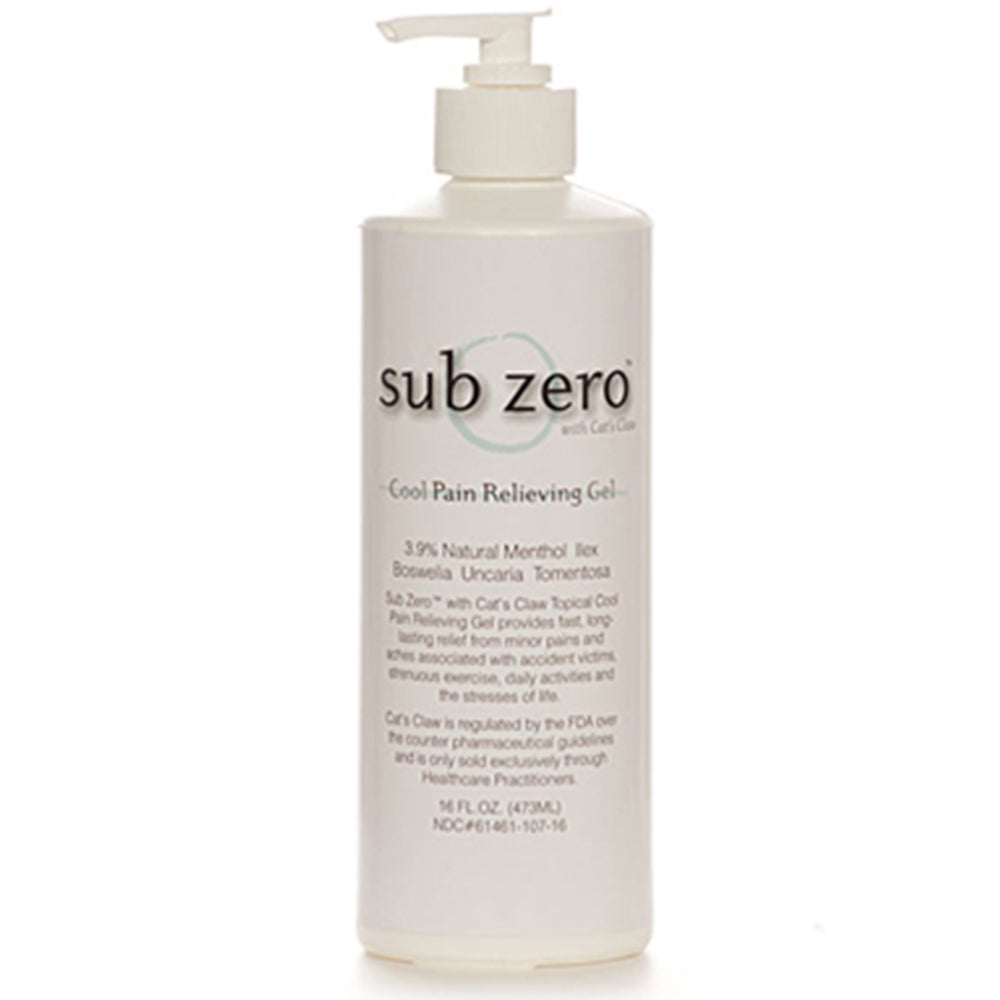 Sub Zero Pain Relieving Gel with Cat's Claw, 16 oz