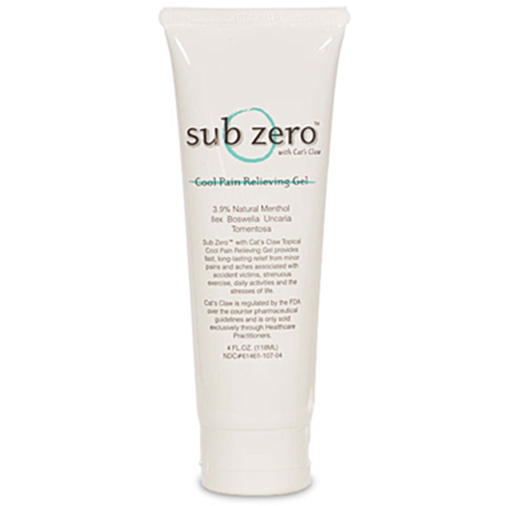 Sub Zero Pain Relieving Gel with Cat's Claw, 4 oz