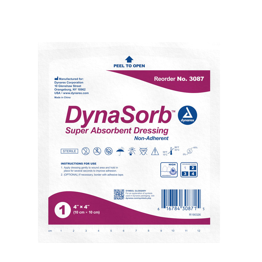 DynaSorb? Super Absorbent Dressings, Non-Adherent, Self-Adherent