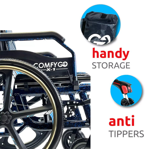 Shop Best Quality X1 Comfy Go Manual Wheelchair | DMG Medical Supply
