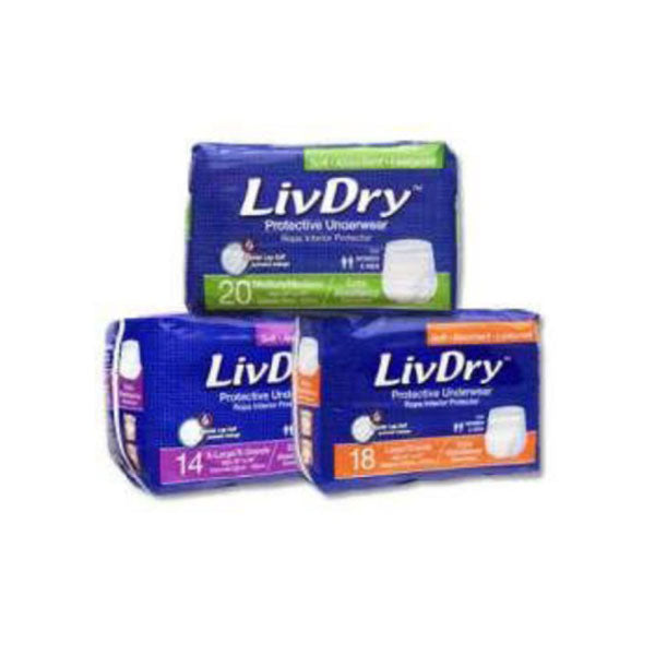 LivDry Premium Protective Underwear: Meduim
